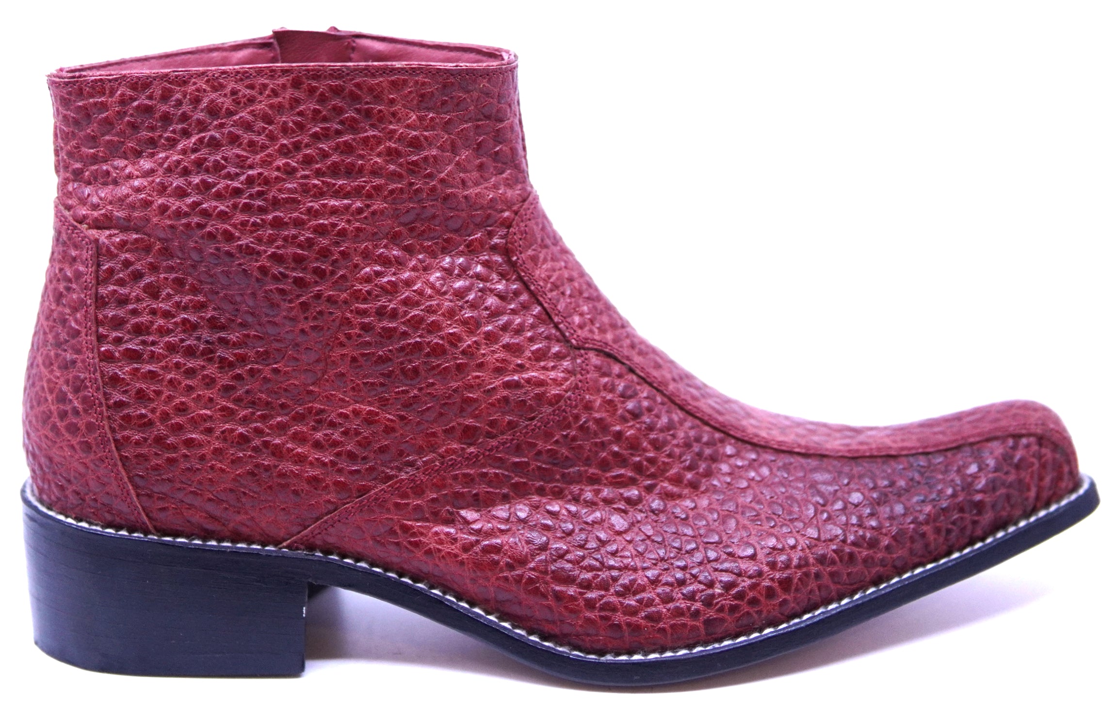 Textured Leather Botin image 0