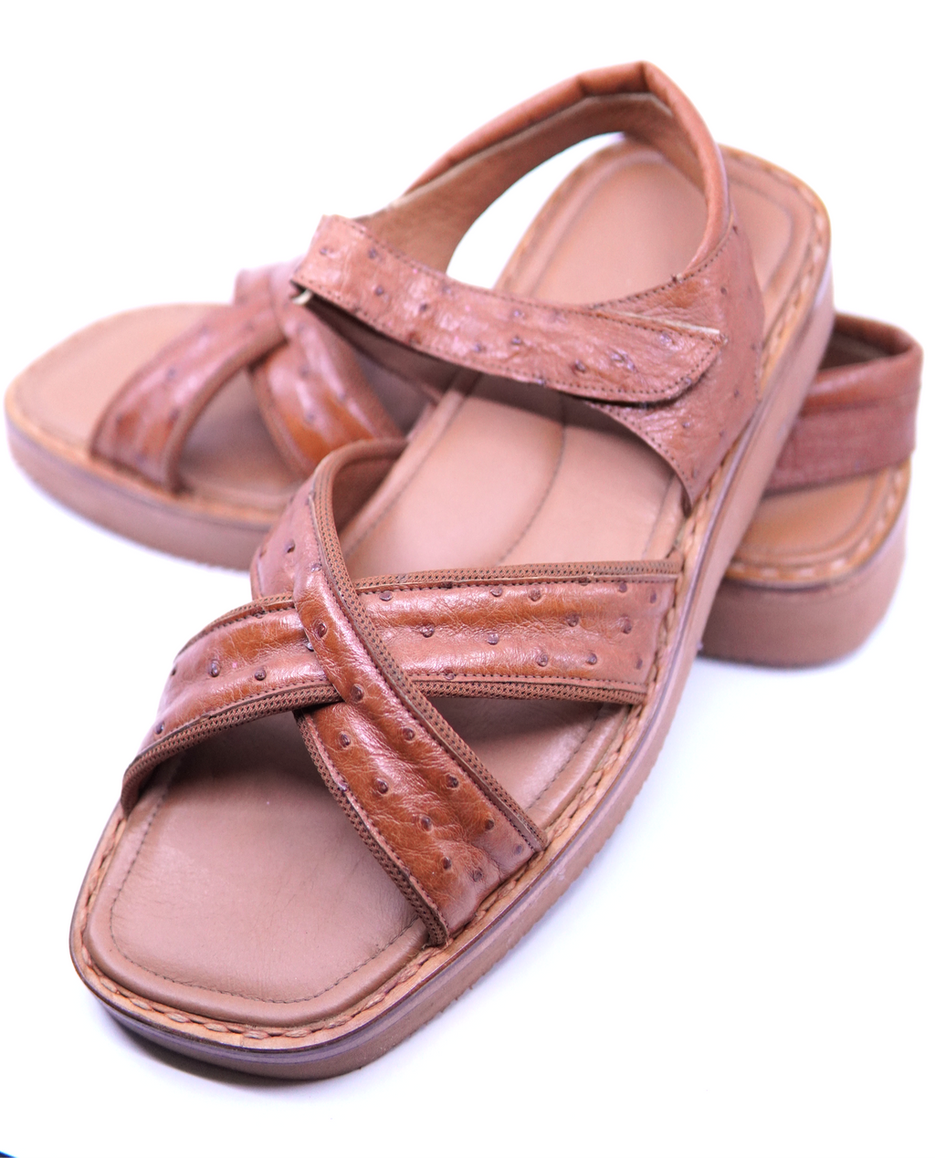 Ostrich Strap Sandals US 14 image 3