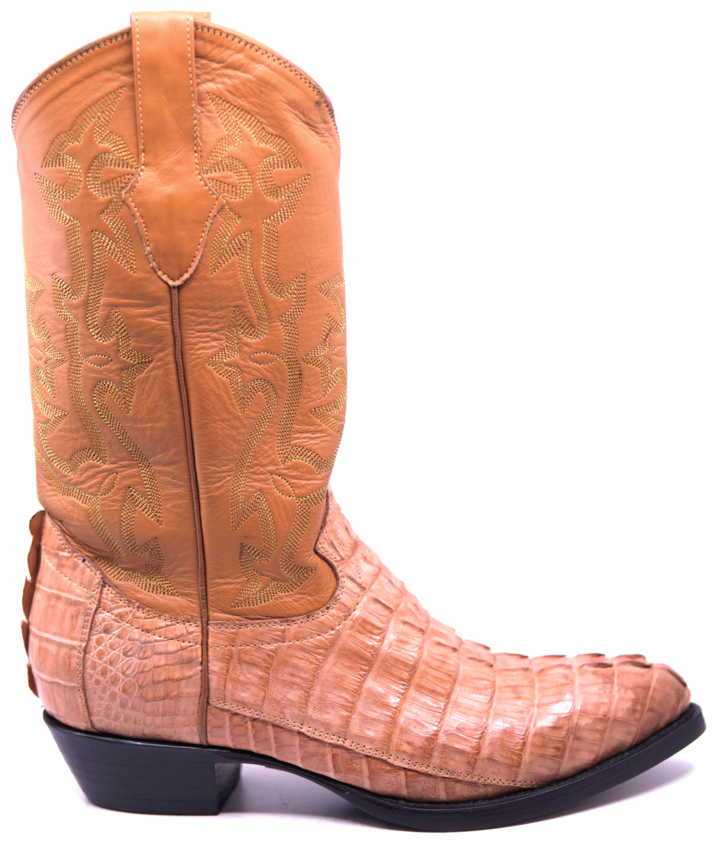 Genuine Caiman Tail Cowboy Boots image 0