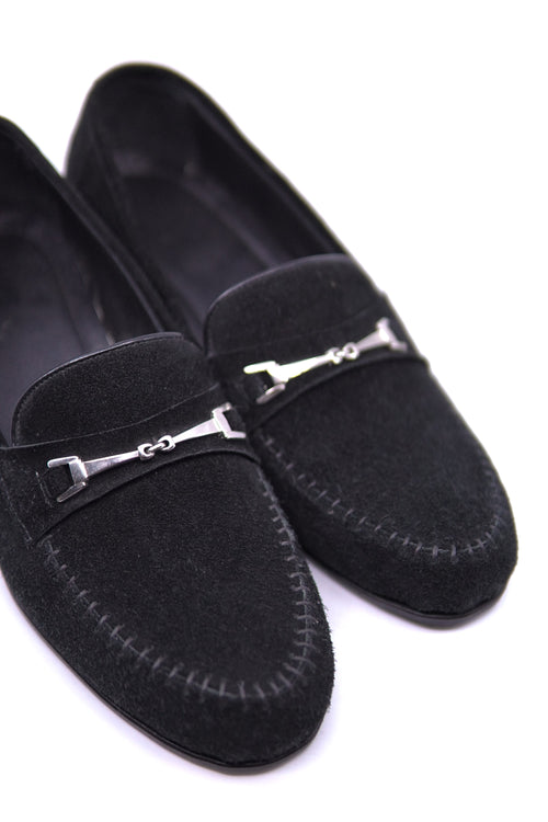 Black Suede Loafer US 9.5 image 1