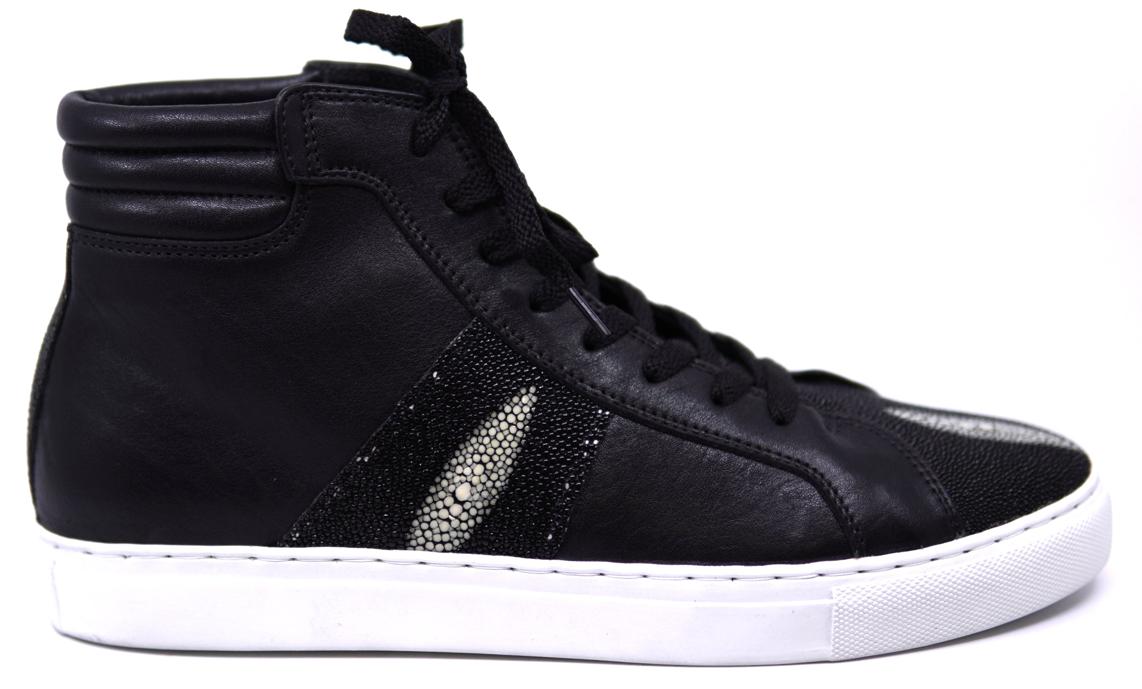 Leather & Stingray High Top Sneaker image 0