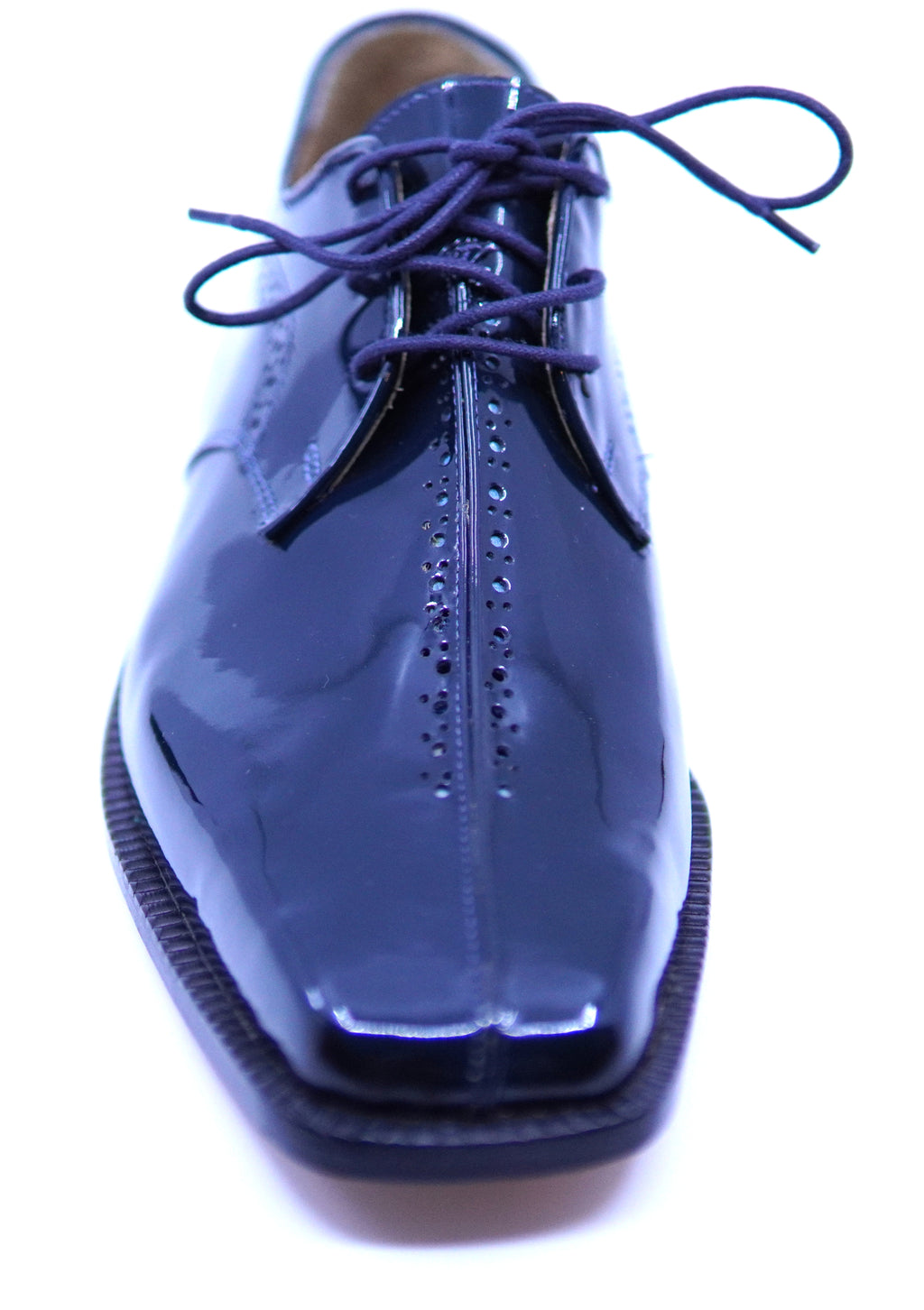 Navy Patent Leather Dress Shoes US 11 image 2
