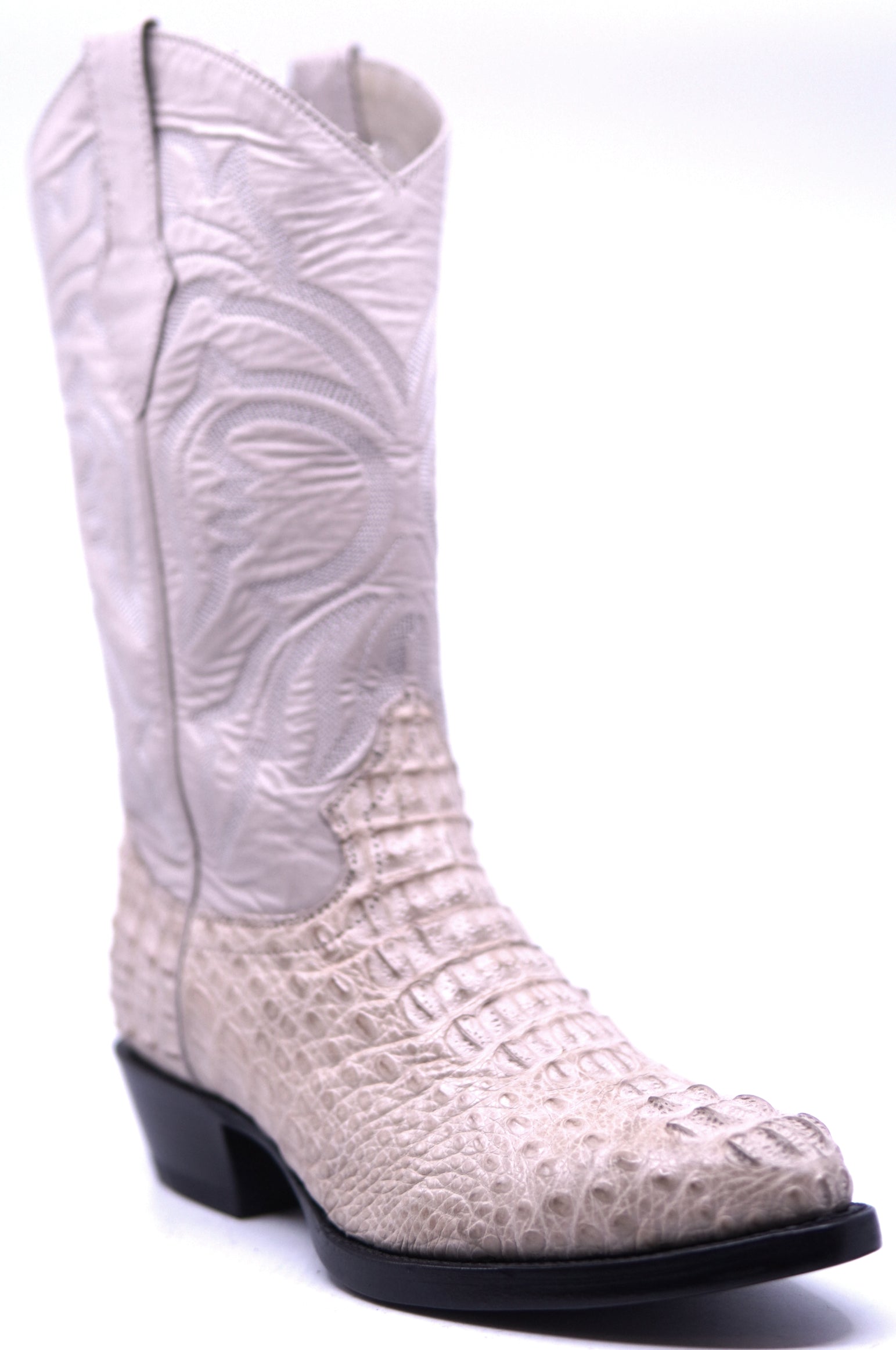 Genuine Oryx Caiman Hornback Cowboy Boots image 2