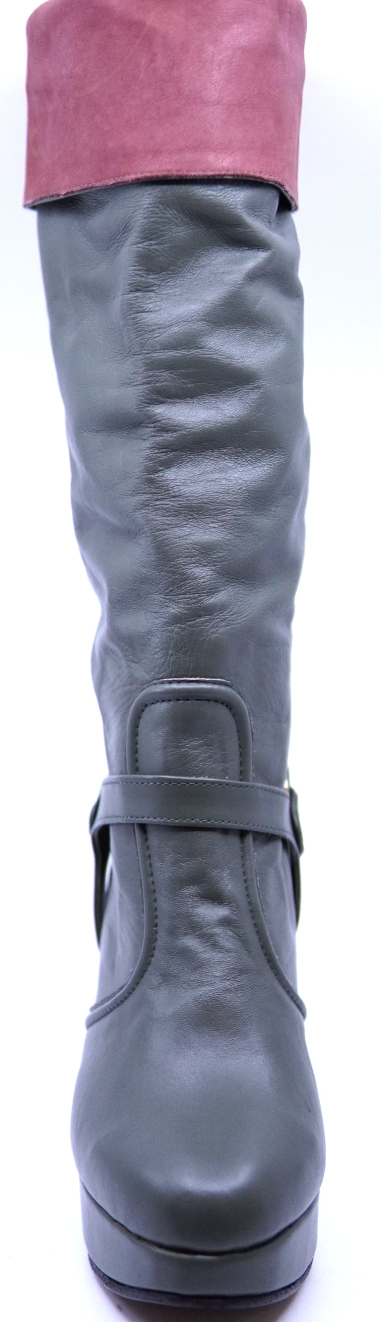Full Leather Boot Heel image 3