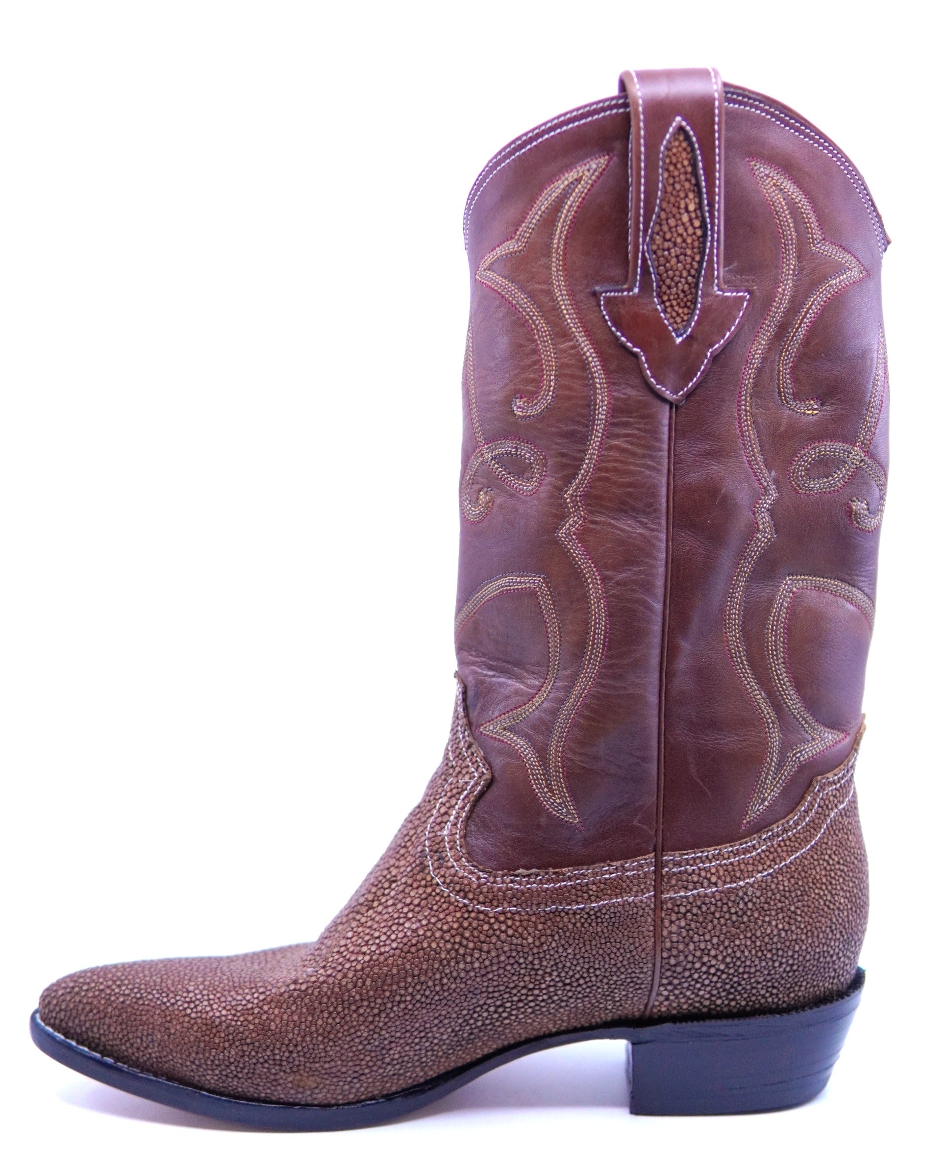 Stingray Textured Leather Cowboy Boots image 3