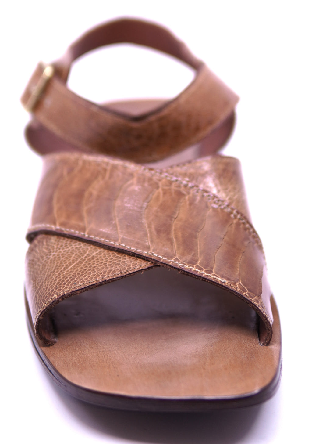 Genuine Unisex Ostrich Leg Strap Sandals image 3