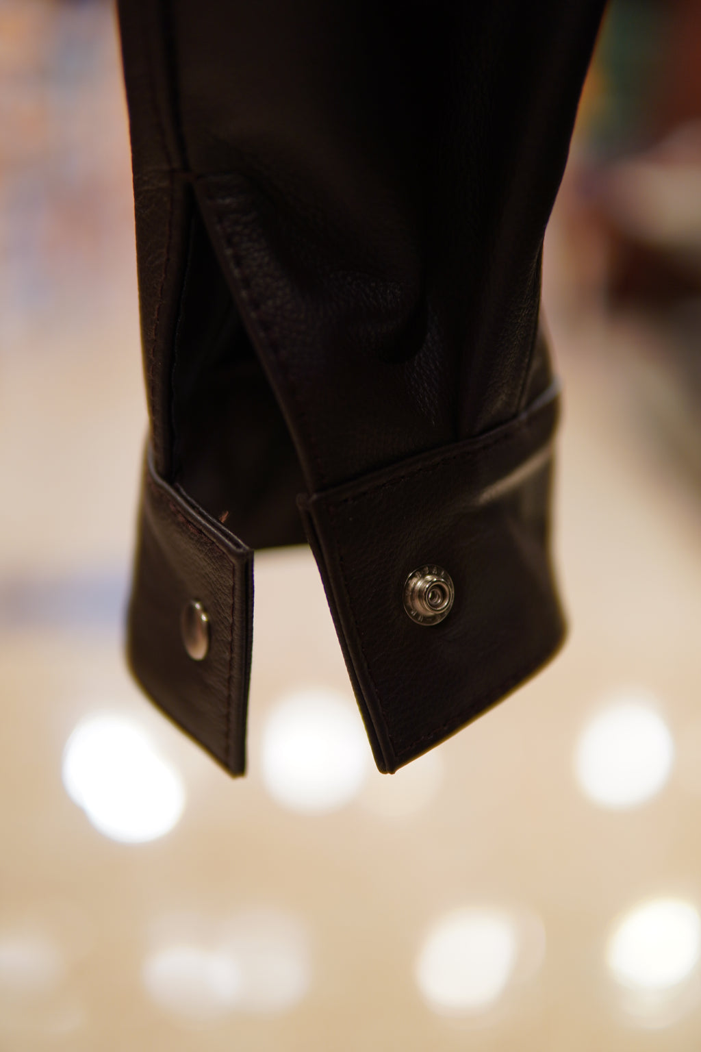 Brown Leather Jacket US Men's XL image 3