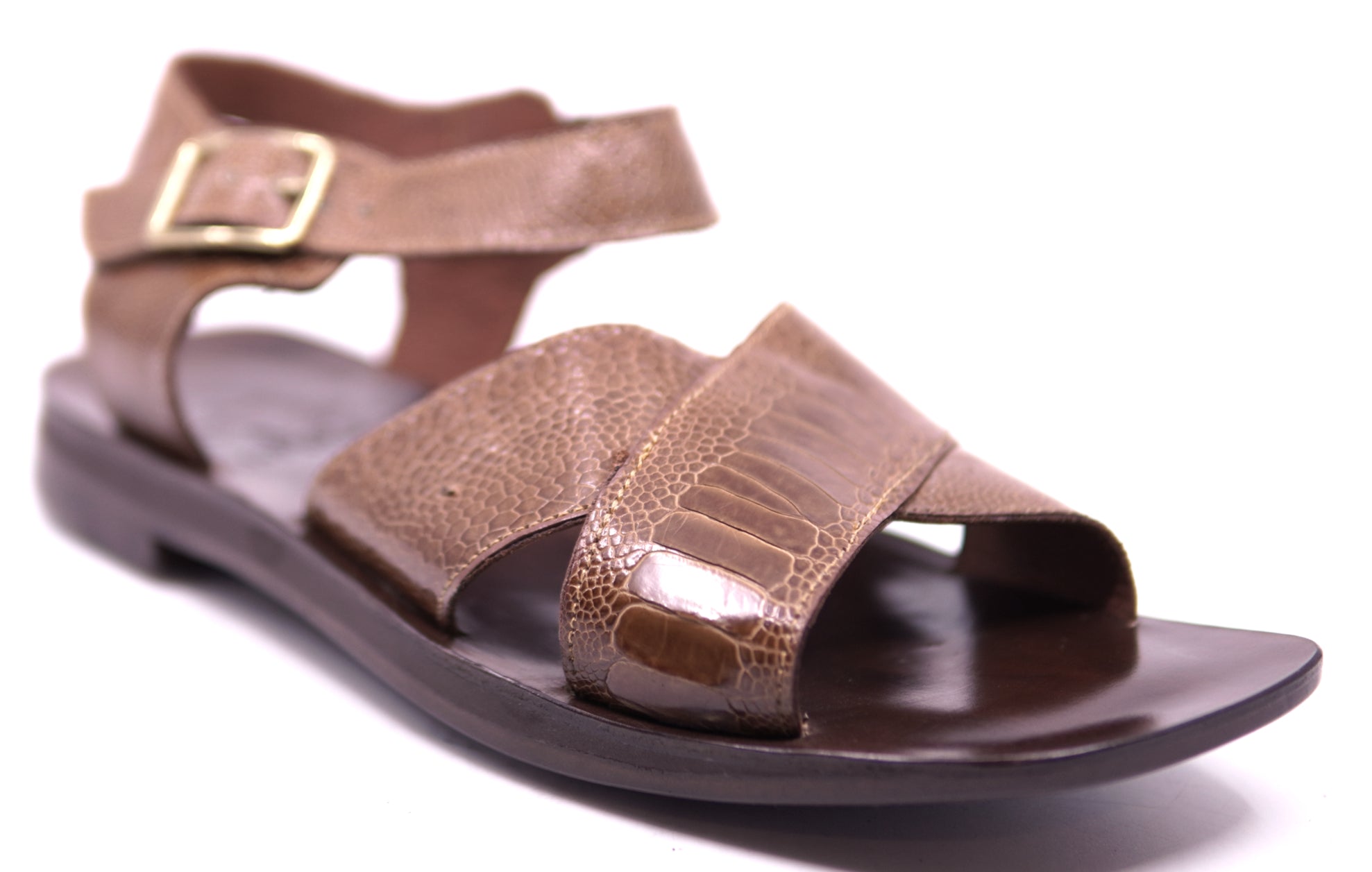 Genuine Unisex Ostrich Leg Sandals image 2