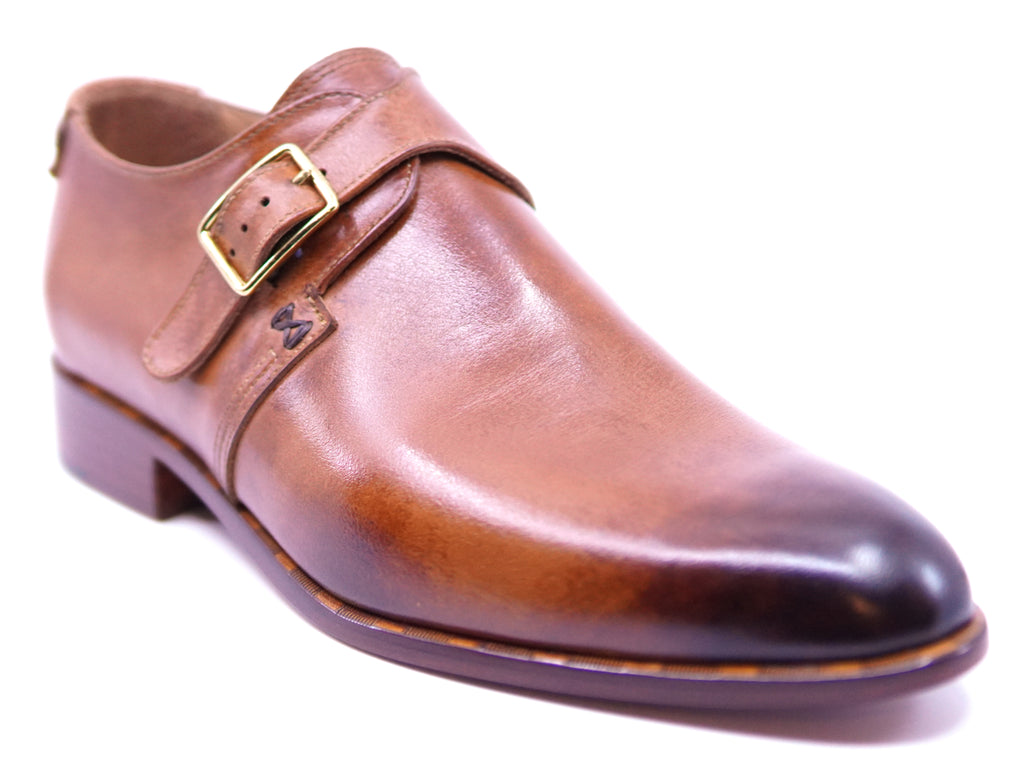 Cognac Monk Strap Dress Shoes image 1