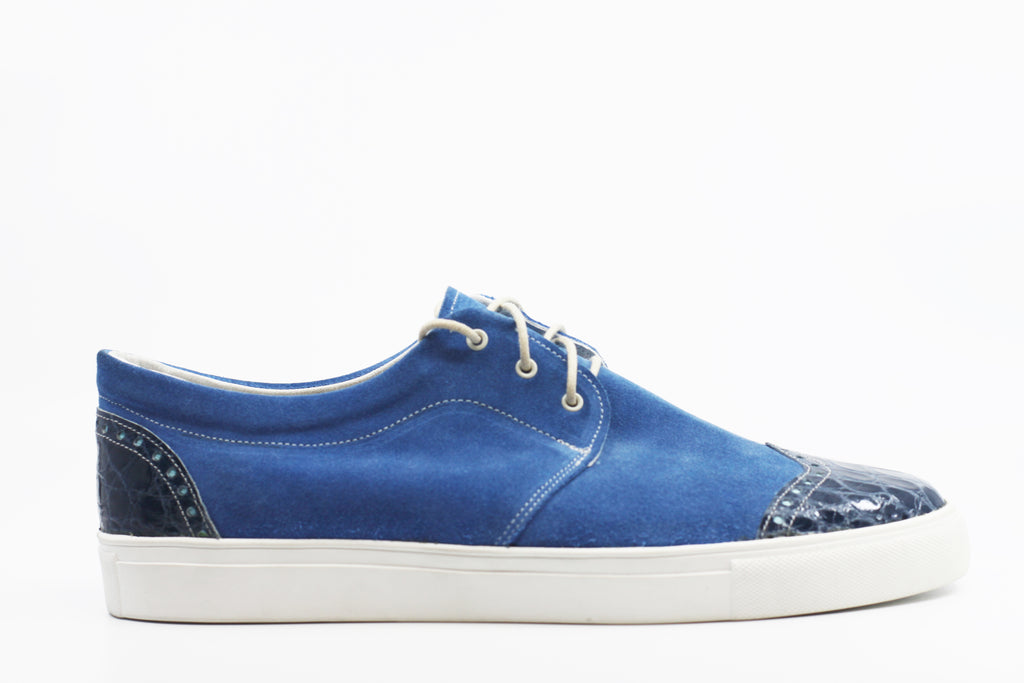 Suede & Alligator Wingtip Sneaker US Men's 12 image 0