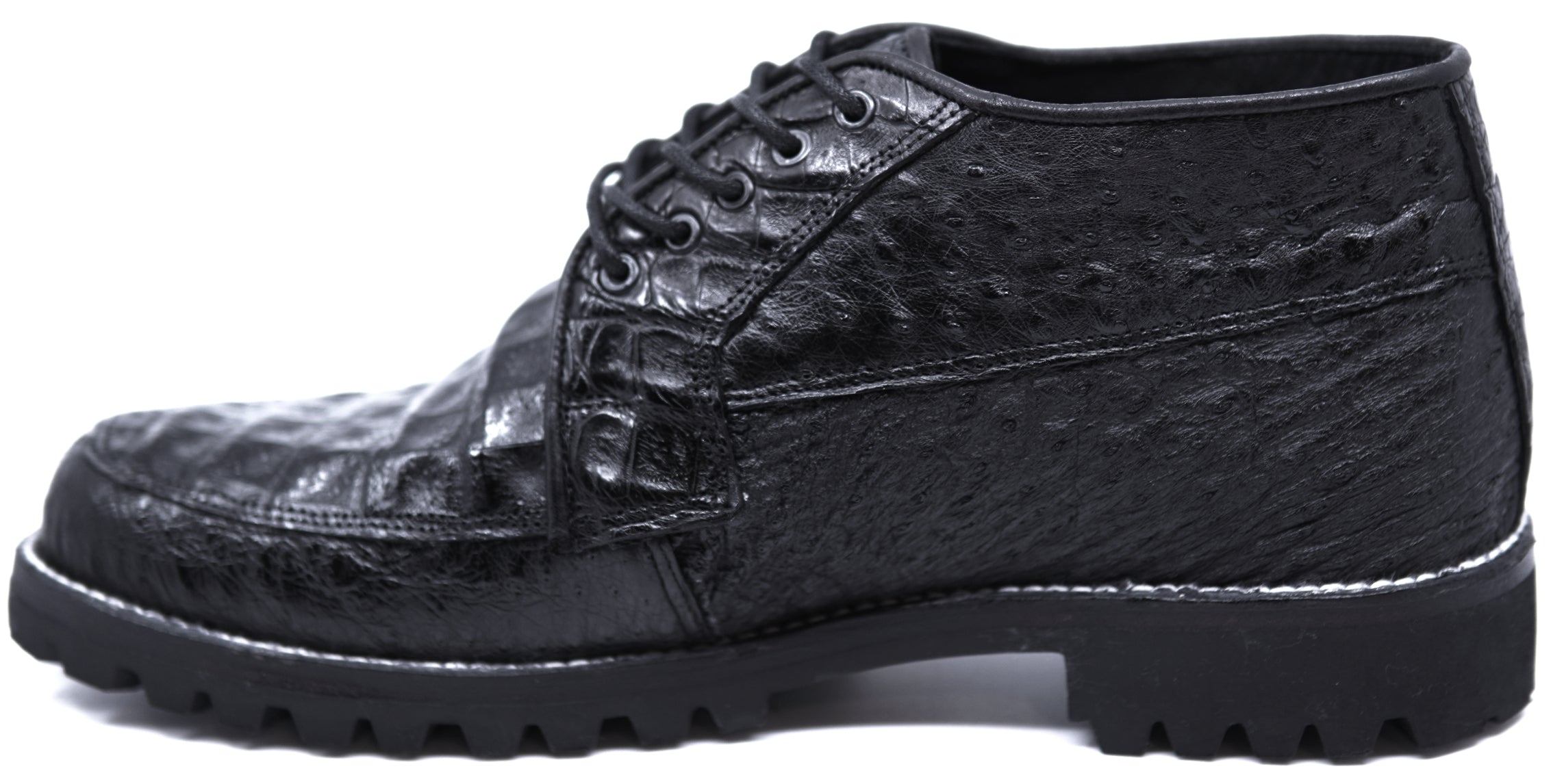 Caiman & Ostrich Ankle Boots 8D image 1