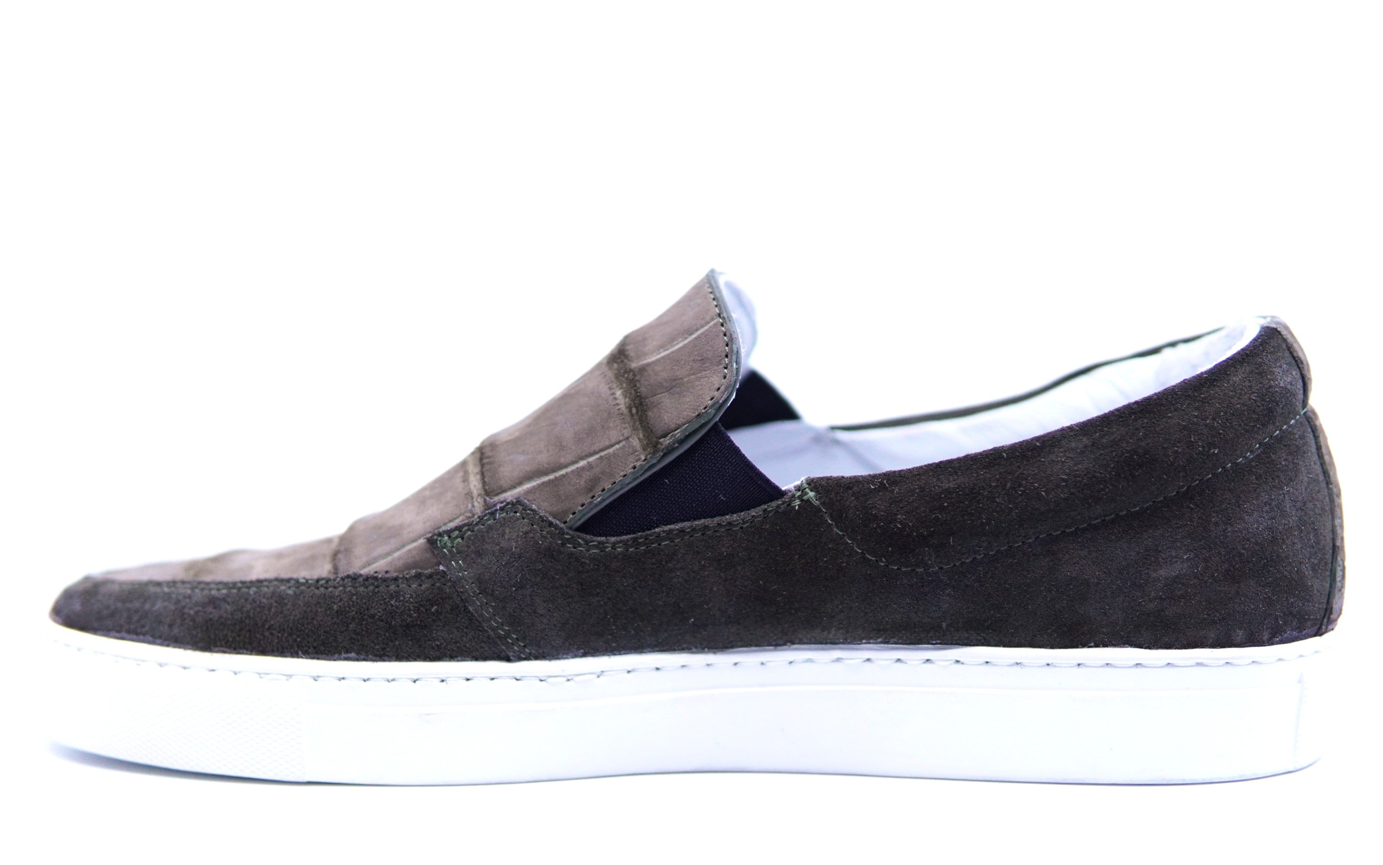 Alligator & Suede Slip On Sneaker US 10 image 2