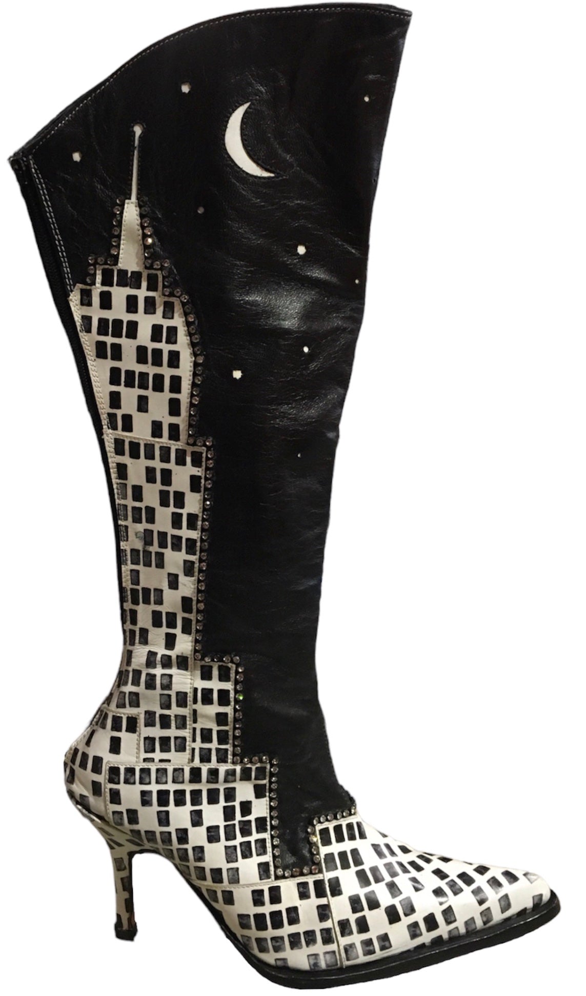 Full Leather Hollywood/Paris Boot Heel image 0