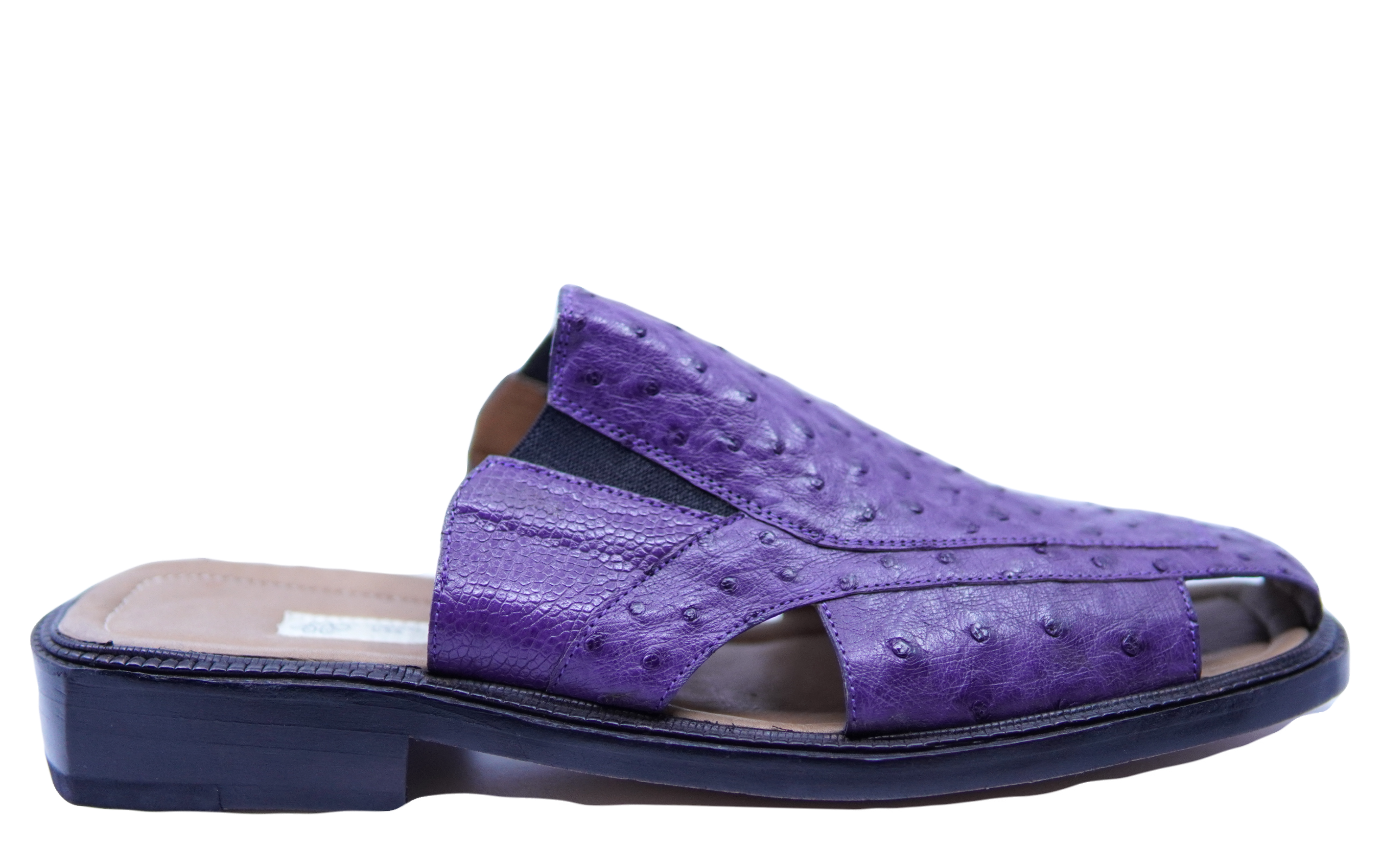 Purple Ostrich Sandals US 9.5 image 0
