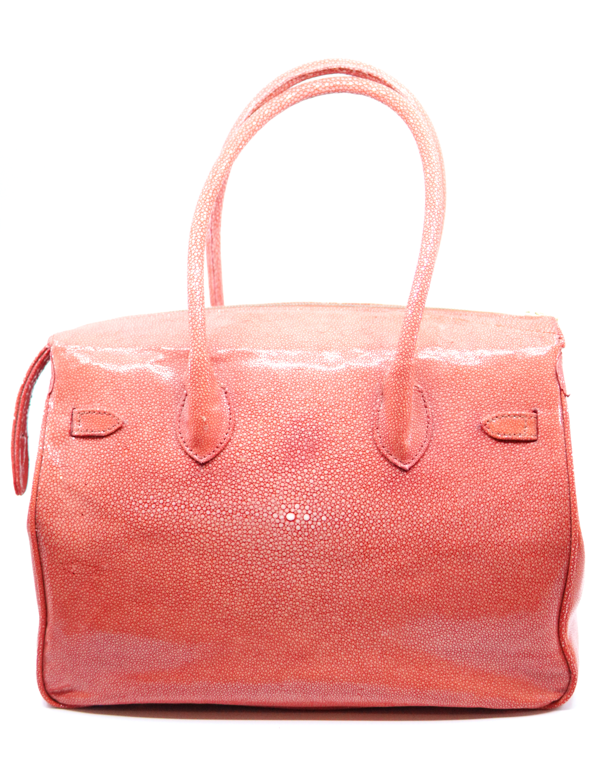 Coral Sanded Stingray Large Purse image 2