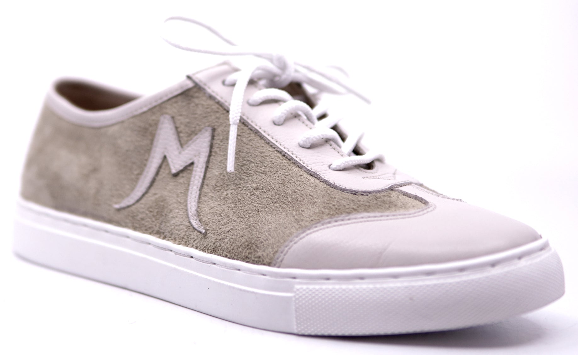 Genuine Tan Brown Suede & Beige Leather 6.5- US Women's image 2