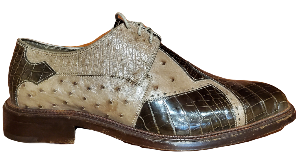 Ostrich and Alligator Dress Shoe US Men's 11.5 image 0