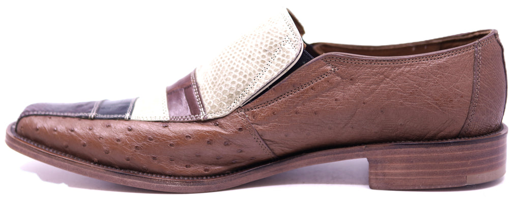 Genuine Ostrich & Alligator Loafer Dress Shoe 12.5-US Men's image 1