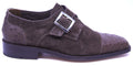 Ostrich & Suede Cap Toe Dress Shoe image 0