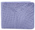 Genuine Glossy Gray Alligator Bi-Fold Wallet image 0