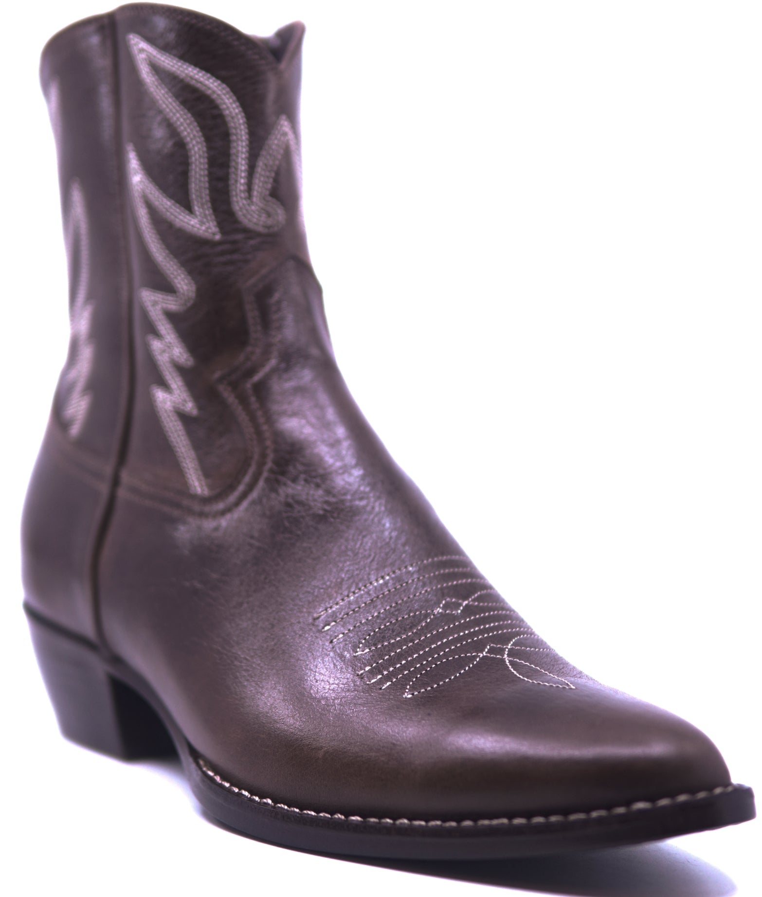 Dark Brown Leather Botin image 2
