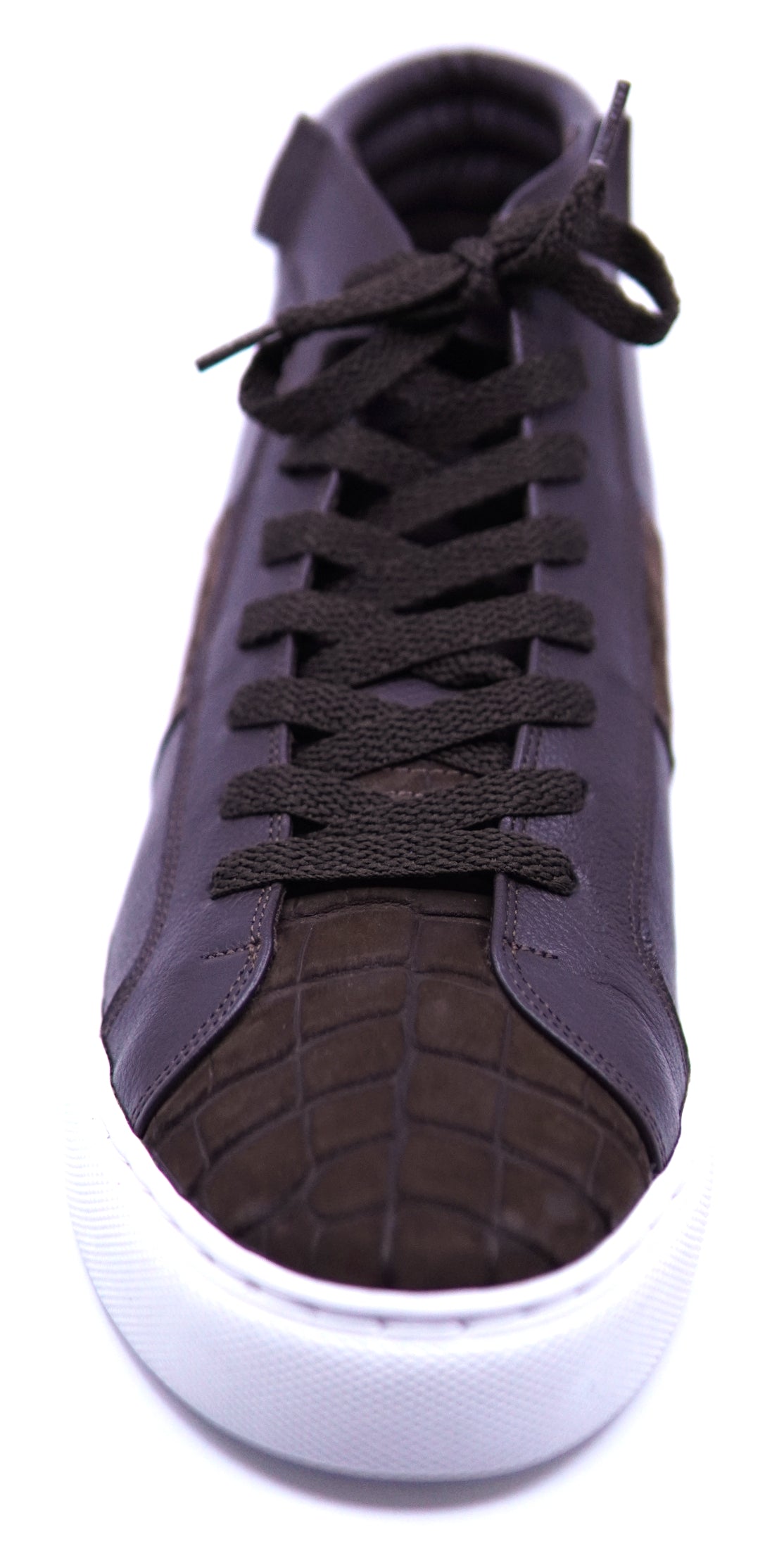 Suede Alligator & Leather High Top Sneaker image 3