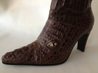 Hornback Crocodile Boot with Eyes image 1