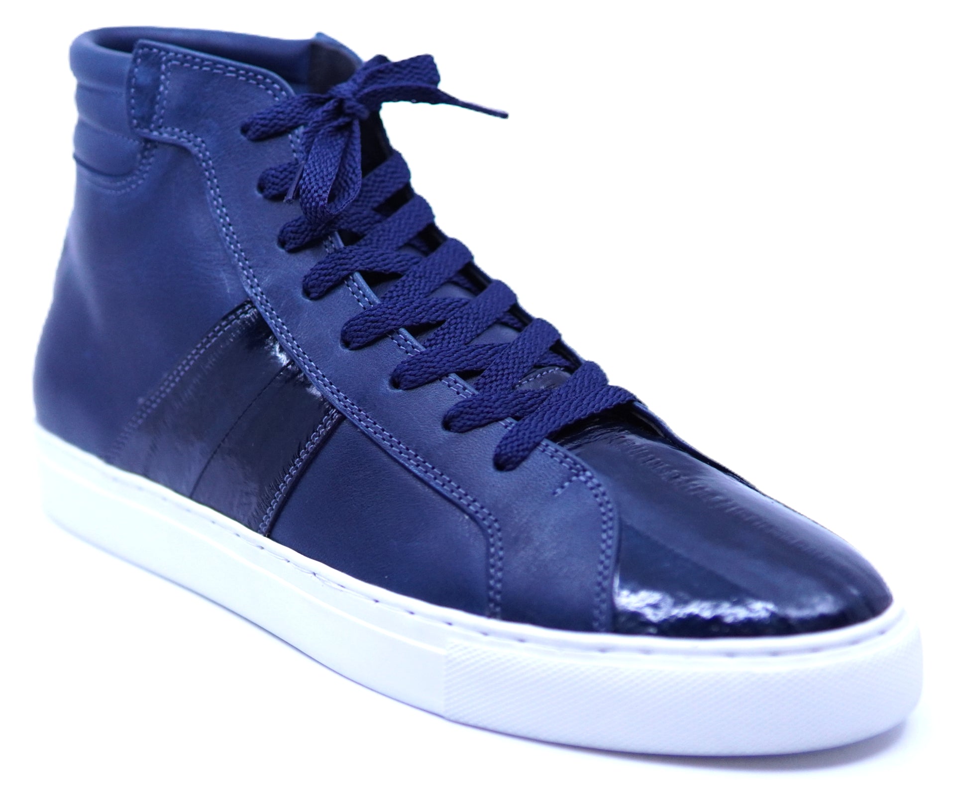 Eel & Leather High Top Sneakers image 2