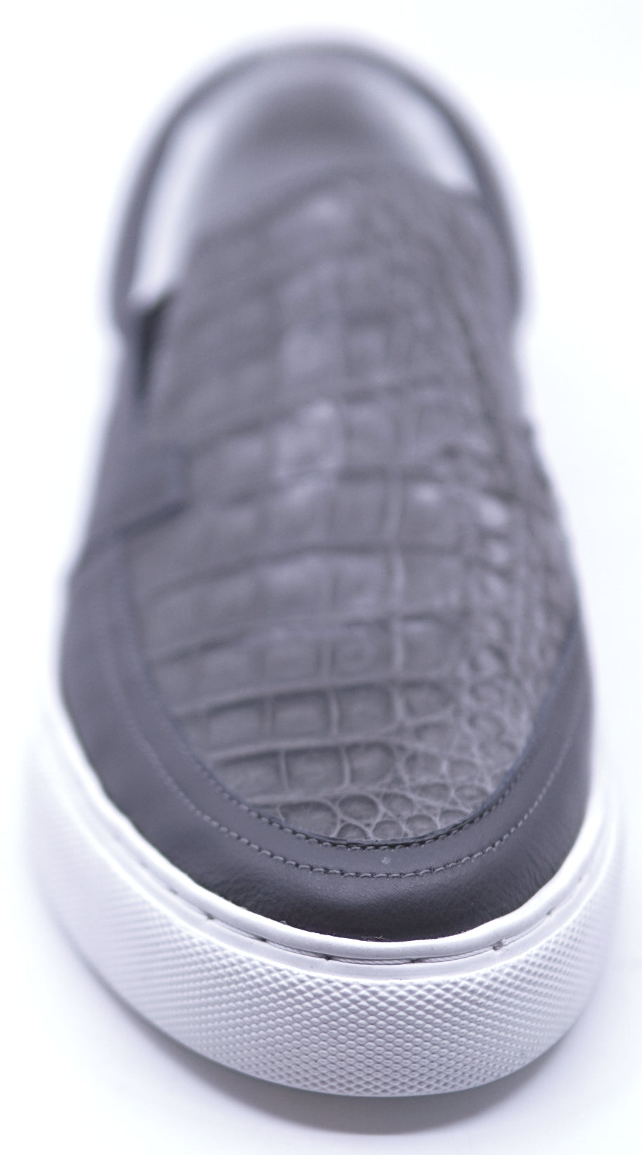 Crocodile & Leather Slip- On Sneaker image 3