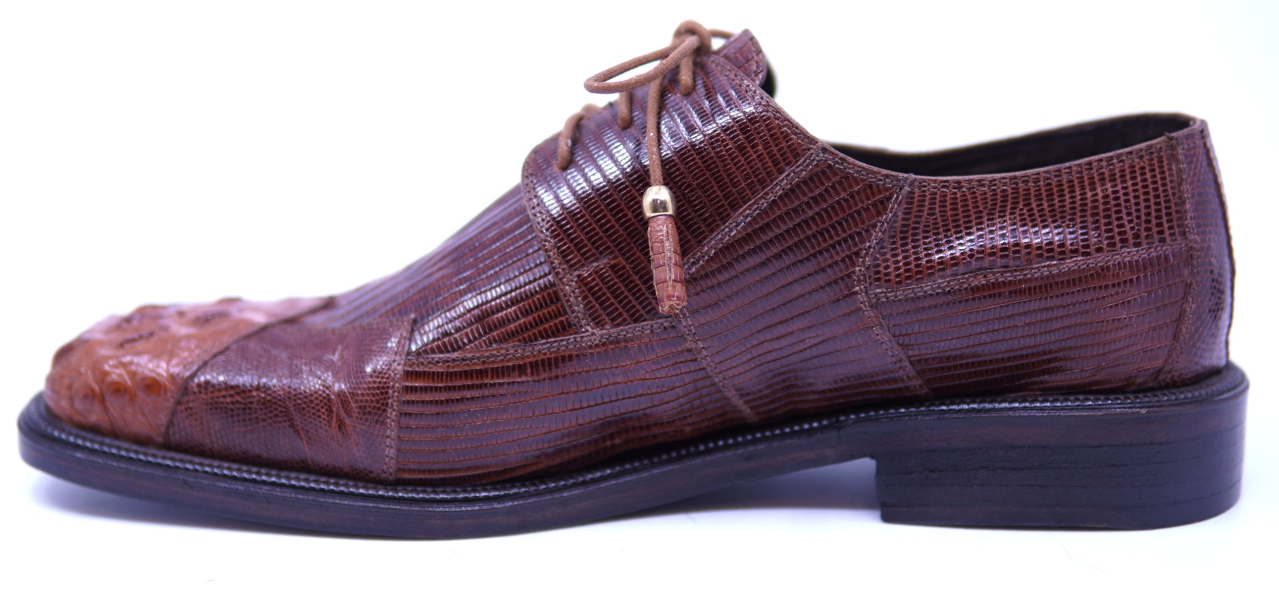 Genuine Lizard & Hornback Crocodile 007 Dress Shoe image 1