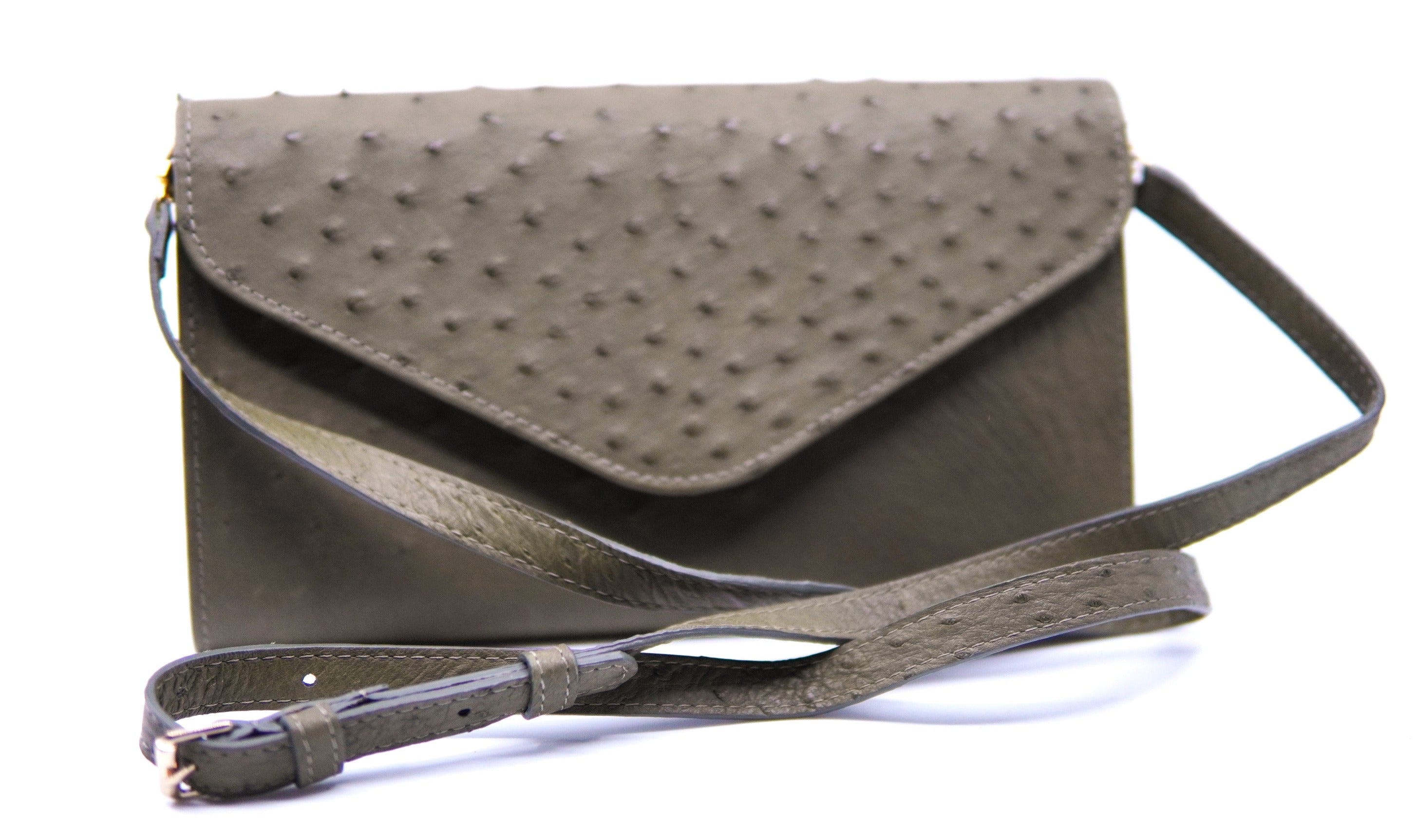 Olive Ostrich Purse image 2