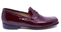 Burgundy Patent Loafers US 10 image 0