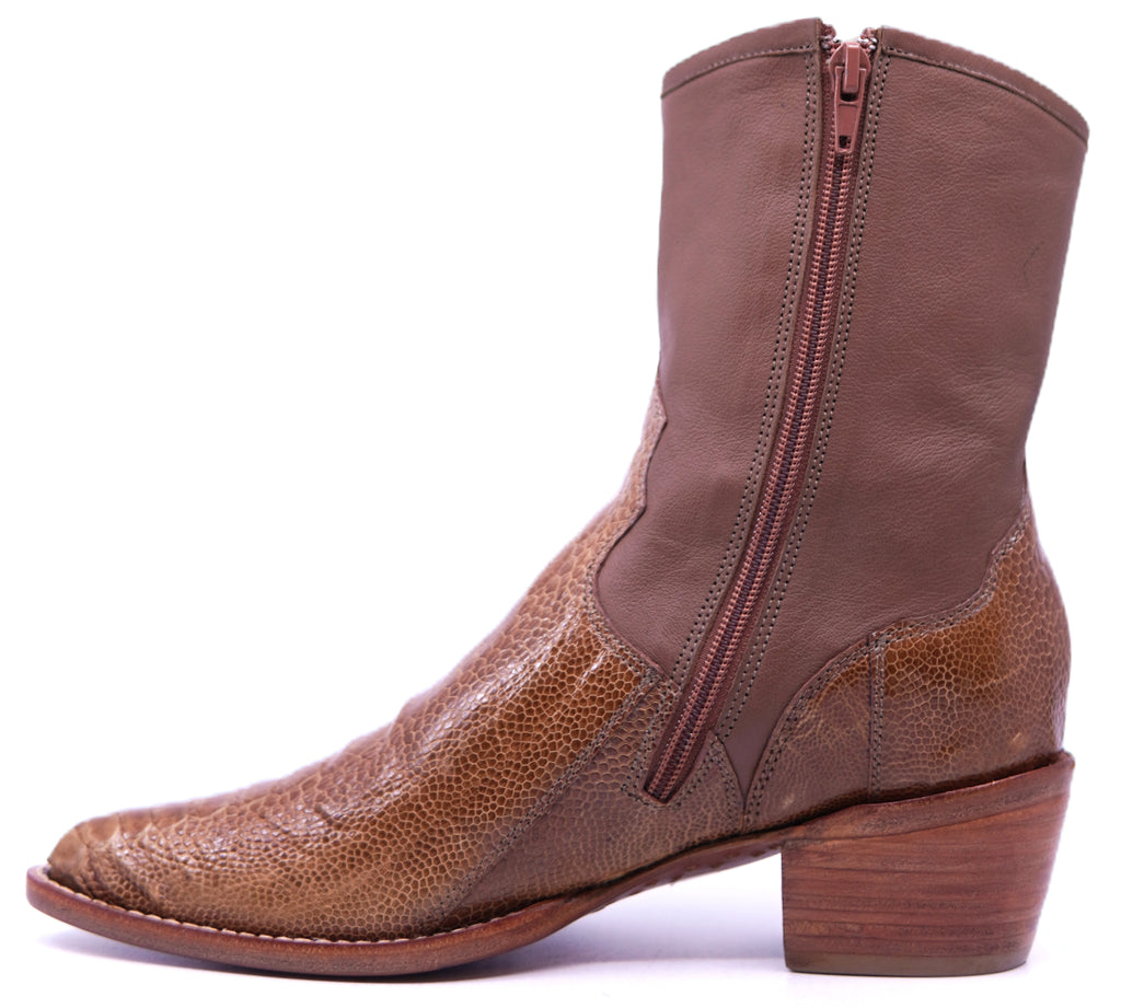 Genuine Ostrich Leg Botin 7.5- US Womens image 1