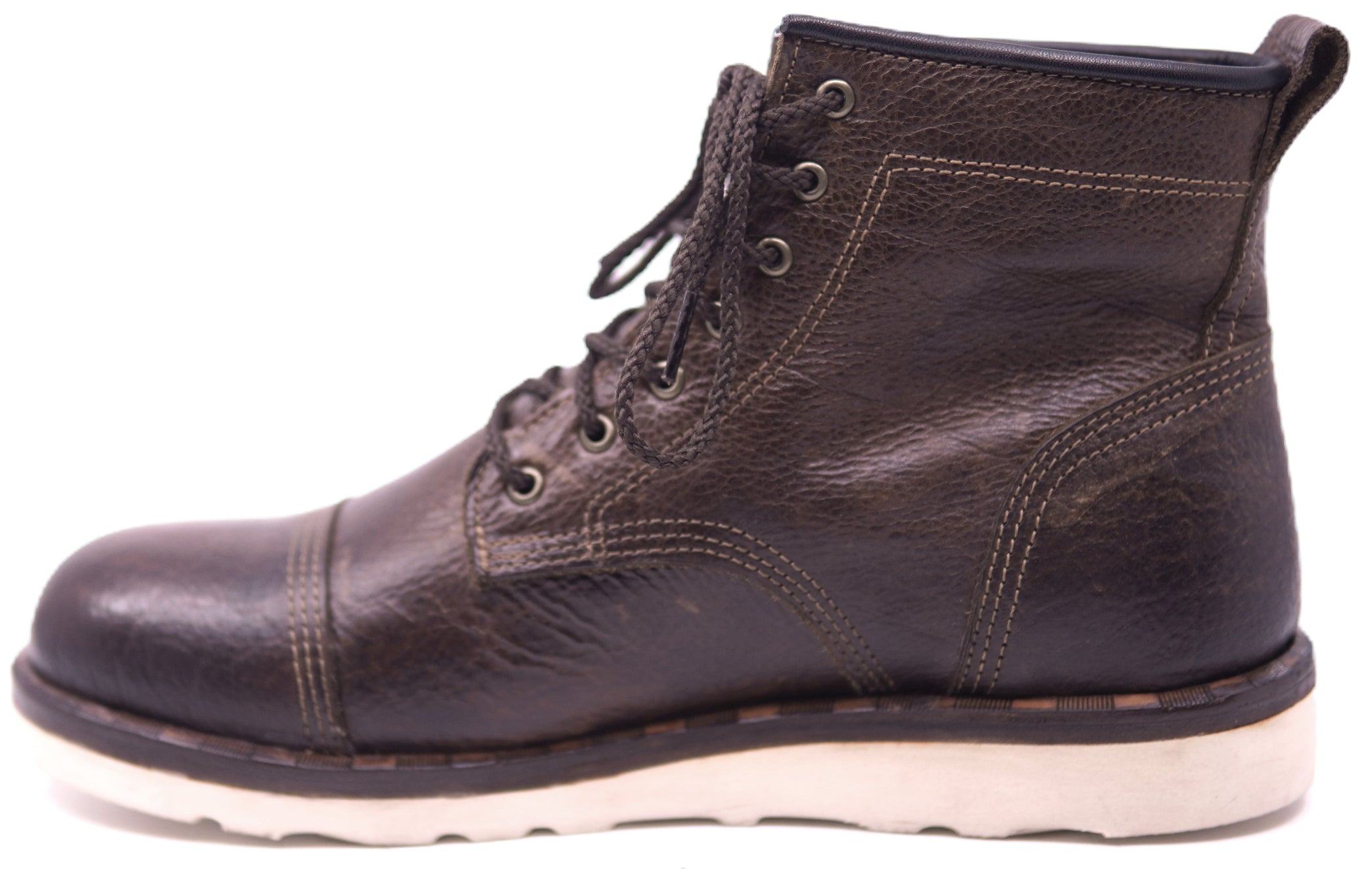 Full Genuine Leather Cap Toe Boot image 1