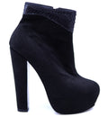 Suede and Snake Heel image 0