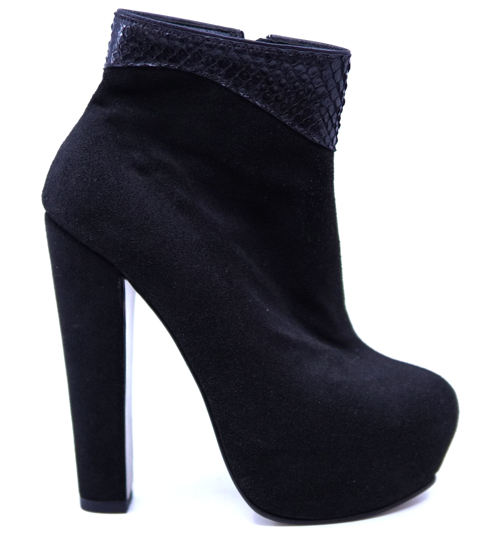 Suede and Snake Heel image 0