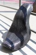 Genuine Hornback Crocodile Motorcycle Seat image 0