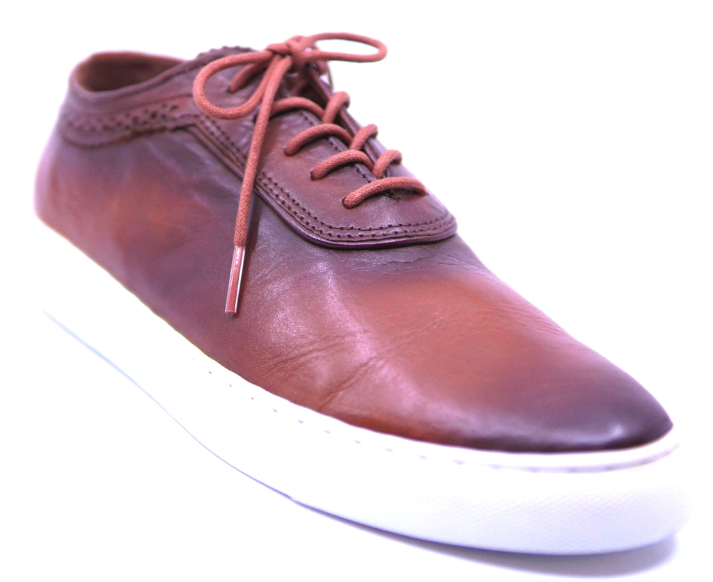Cognac Leather Sneaker image 2