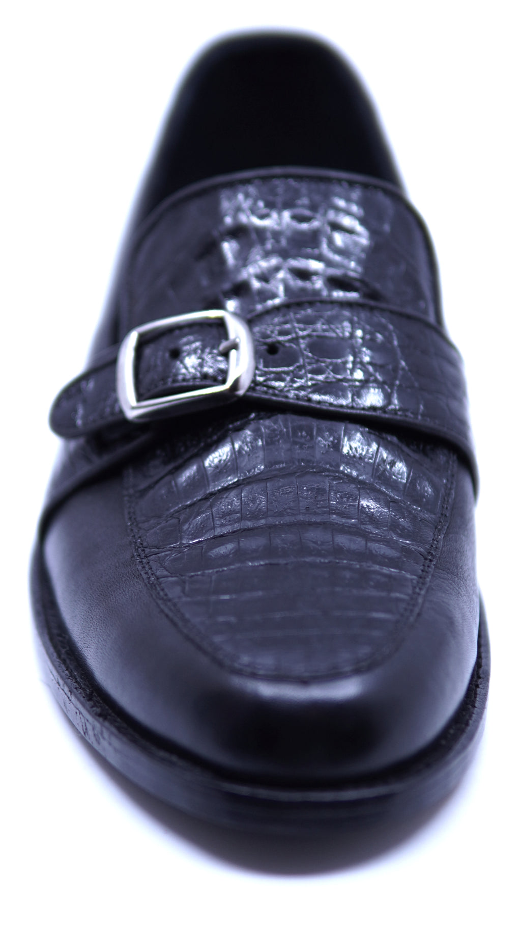 Genuine Crocodile & Leather Loafer Dress Shoe 12-US Men's image 3