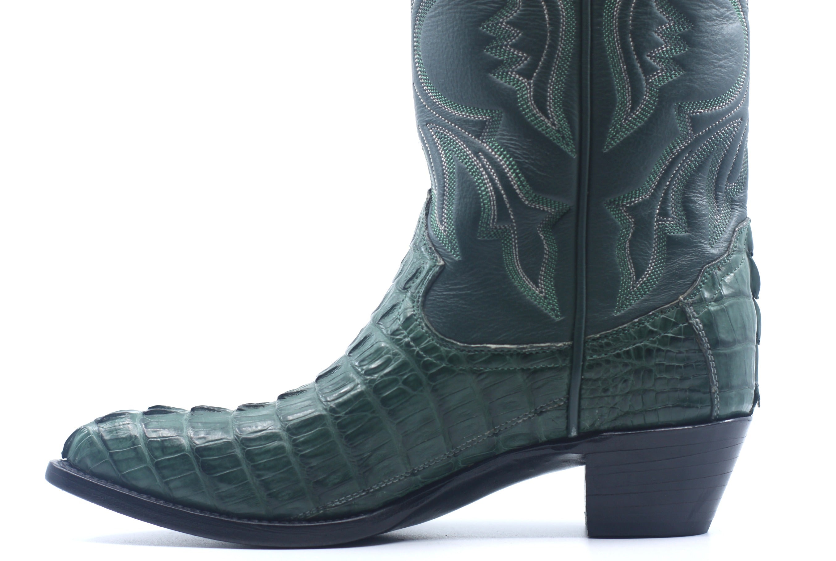 Caiman Tail Cowboy Boot Women's 7.5 image 2