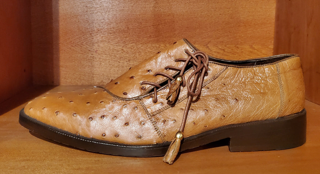 Full Genuine Ostrich Dress Shoe US Men's 11.5 image 0