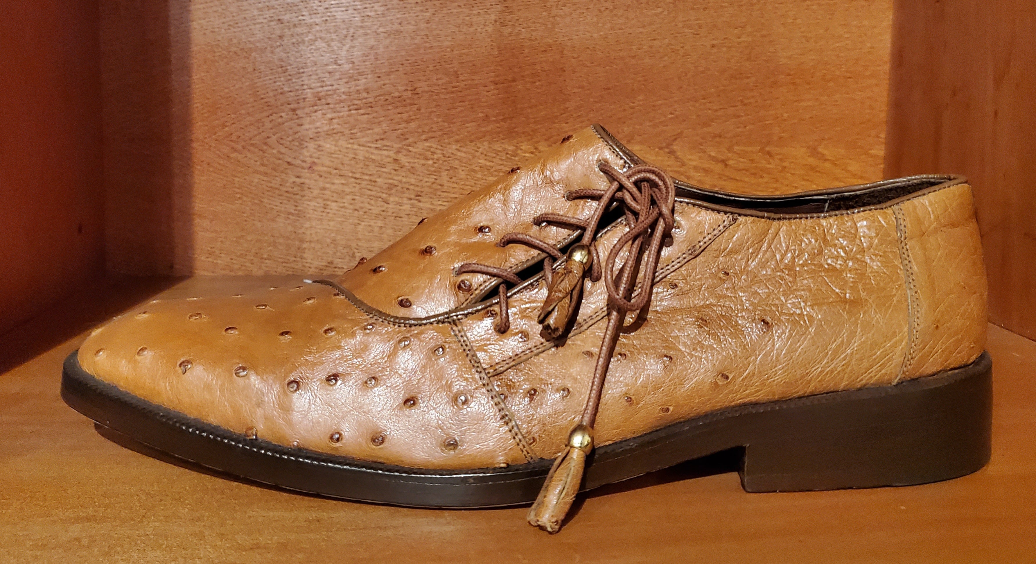 Full Genuine Ostrich Dress Shoe US Men's 11.5 image 0