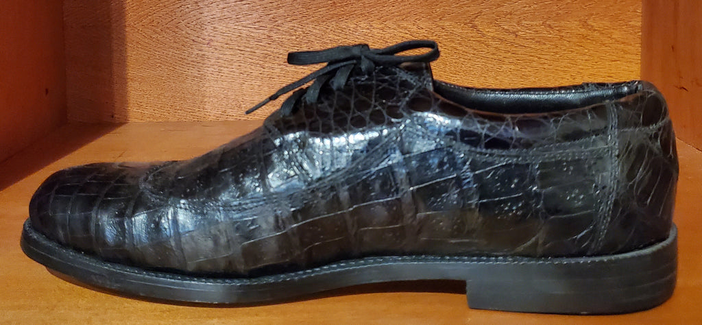 Black Crocodile Golf Shoe US Men's 10 image 1