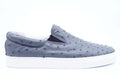 Grey Ostrich Slip On Sneaker US 10.5 image 0