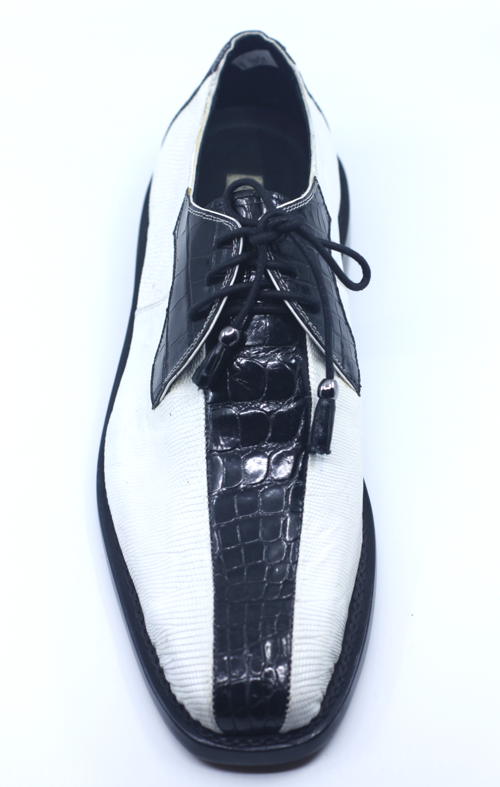 Black and White Alligator and Lizard Dress Shoes US Men's 11 image 1
