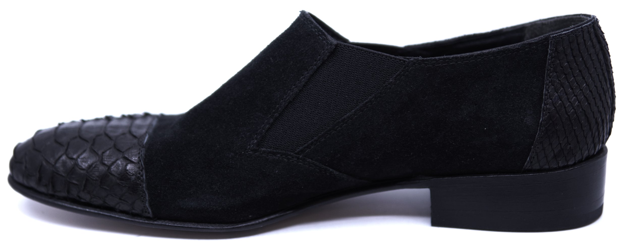 Suede & Snake Loafer image 1