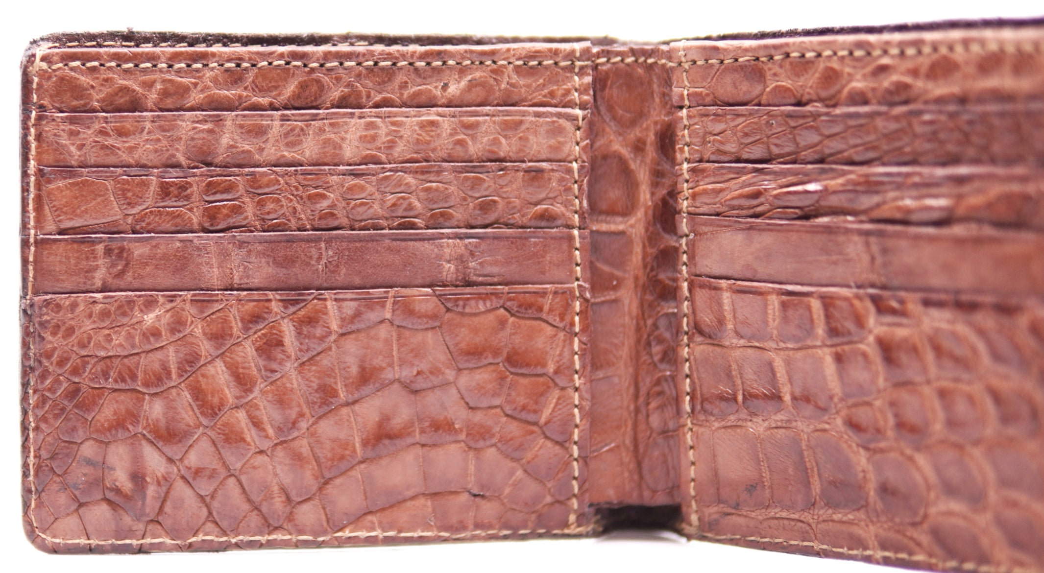 Genuine Alligator Bi- Fold Wallet image 3