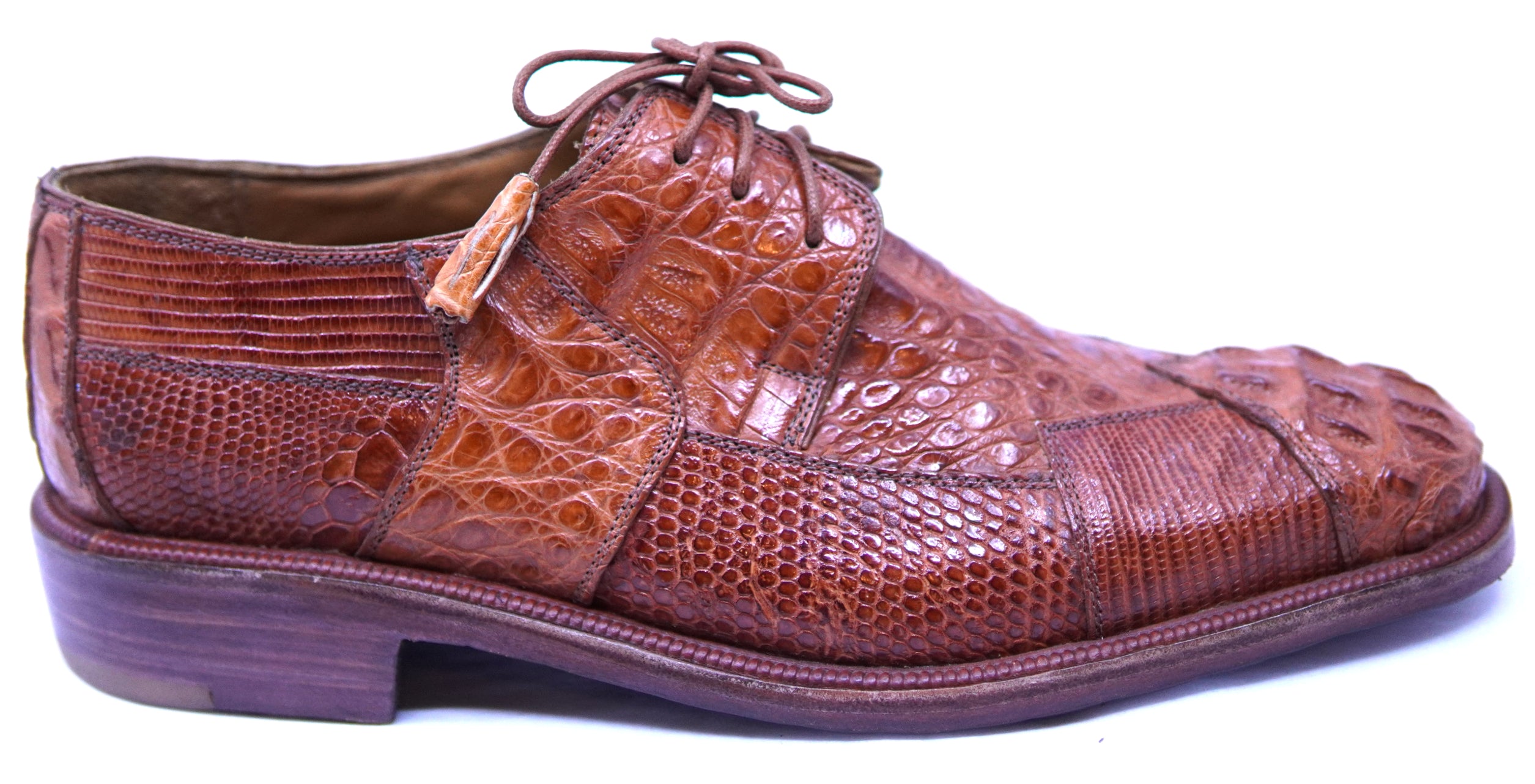 007 HB Crocodile & Lizard Dress Shoe image 0