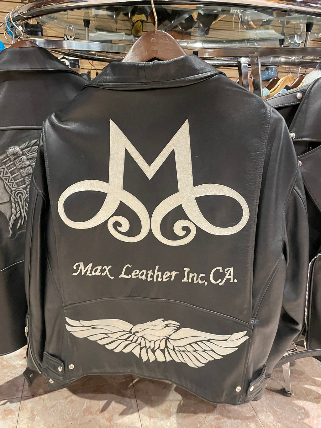 Lamb Leather Biker Jacket US Men's 2XL image 1