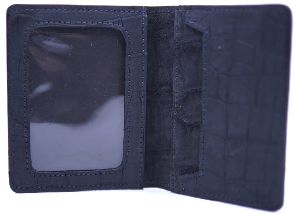 Genuine Suede Alligator Card Holder image 1